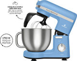 Karaca Mastermaid Chef Pro Çift Kollu Stand Mikser Royal Blue 1750 W